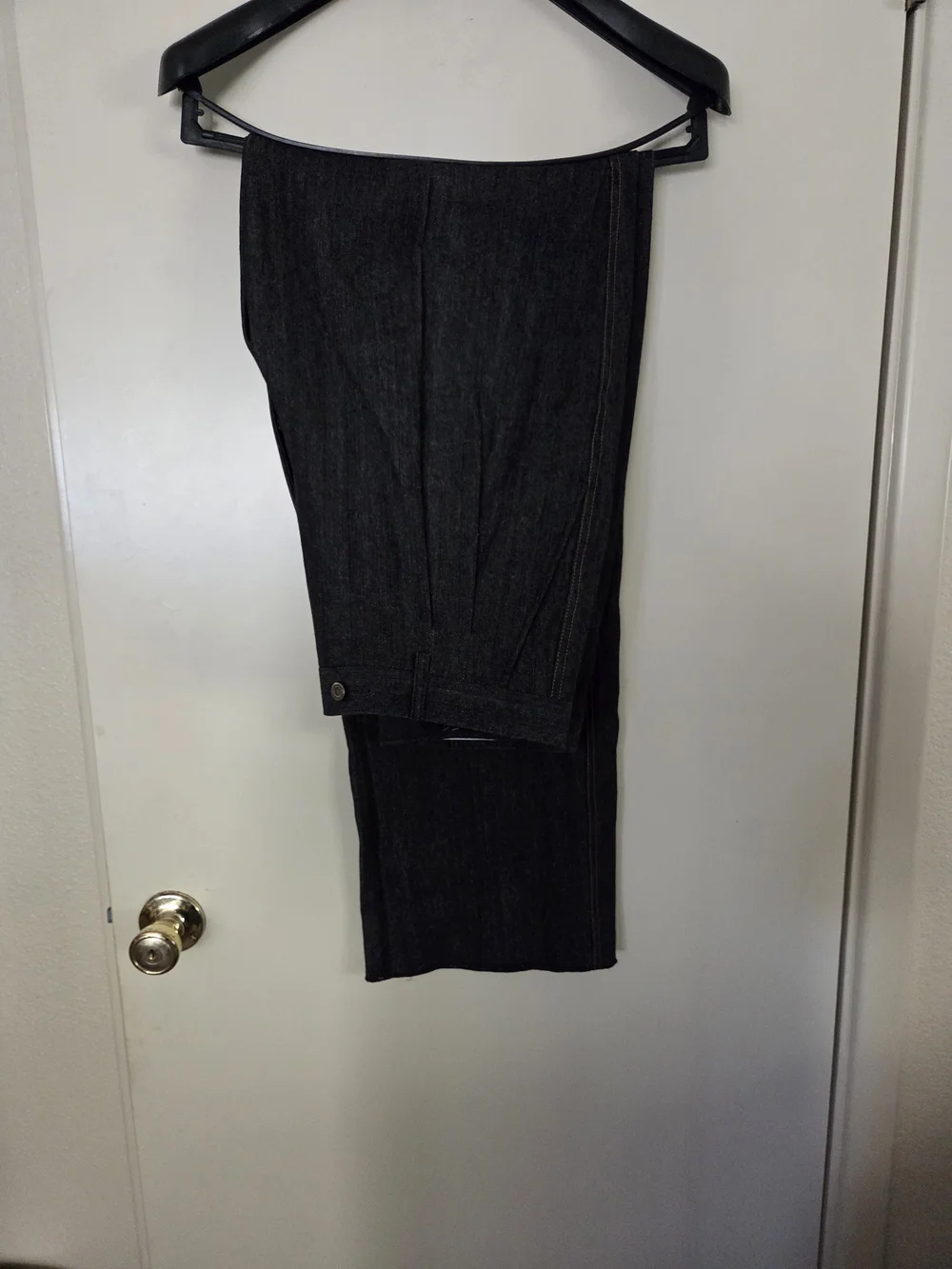 Royal Diamond Collection Men's 3-Piece Black Jean Suit